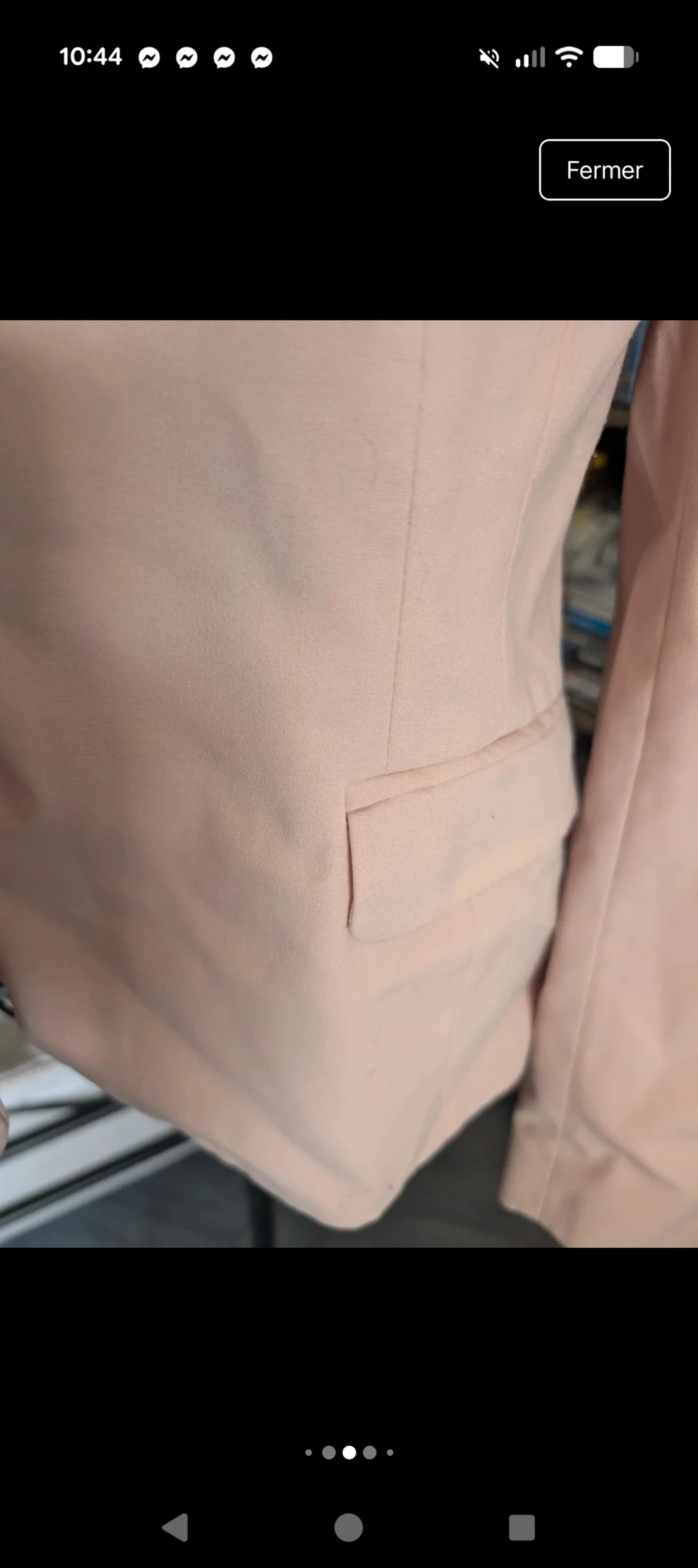 Magnifique Blazer / Zara Basic kostuumjas - Poederton / Nude - Maat M – photo 4